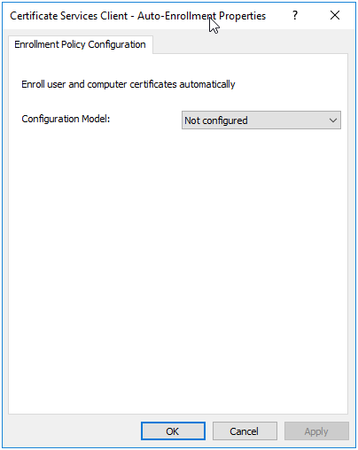 Certificate Services Client - Auto-Enrollment